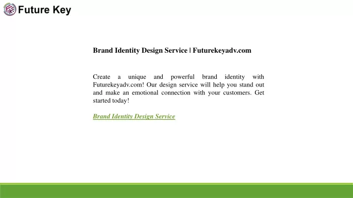 brand identity design service futurekeyadv com