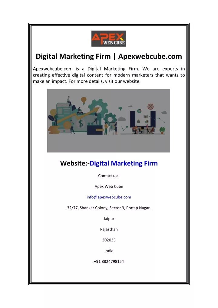 digital marketing firm apexwebcube com