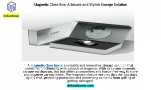 magnetic close box a secure and stylish storage