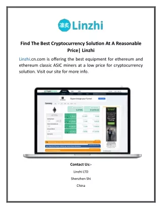 find the best cryptocurrency solution