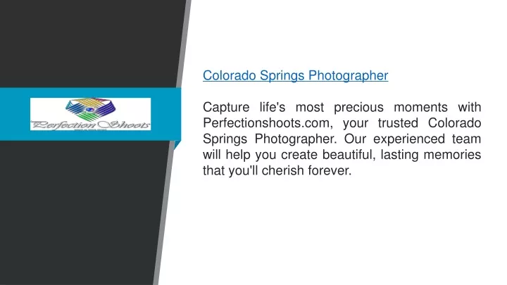 colorado springs photographer capture life s most