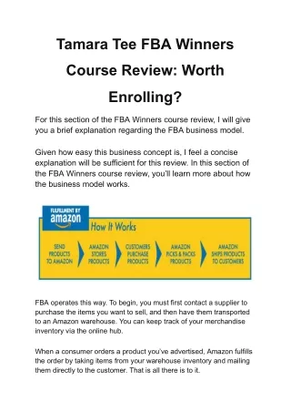 Cracking the Code: Unlocking Success with the FBA Winners Course