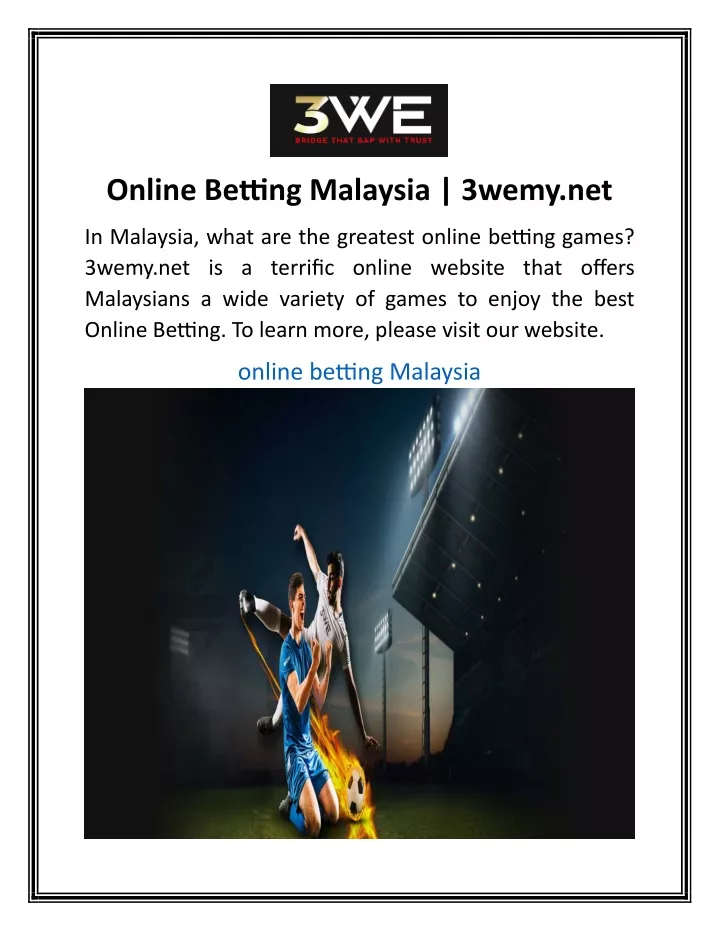 online betting malaysia 3wemy net