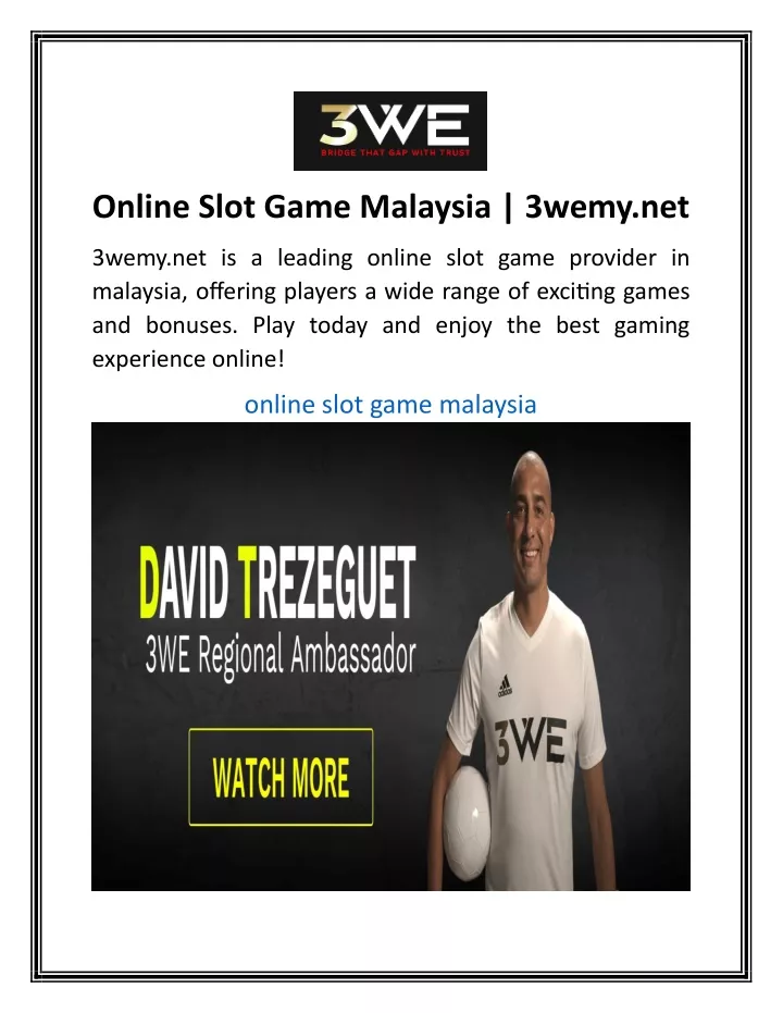online slot game malaysia 3wemy net