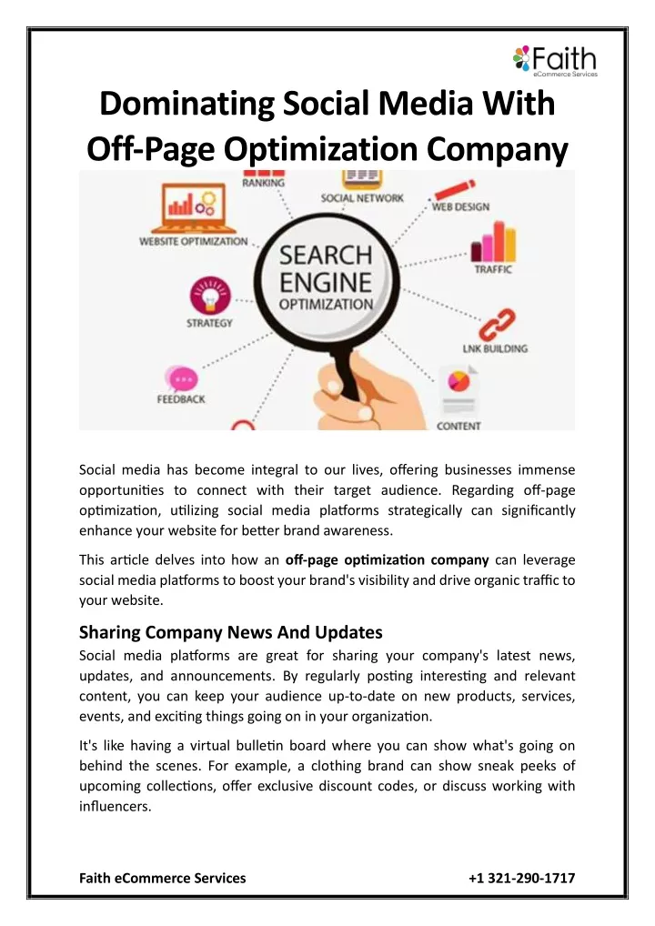 dominating social media with off page