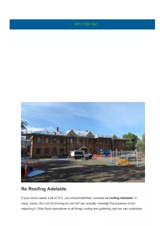 Roof Repairs Adelaide