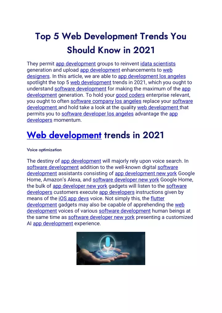 top 5 web development trends