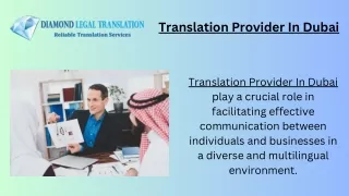 Translation Provider In Dubai