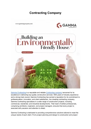 contracting company
