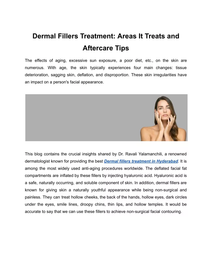 dermal fillers treatment areas it treats and