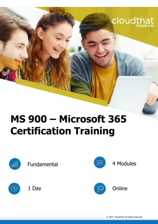 Exam MS-900: Microsoft 365 Fundamentals