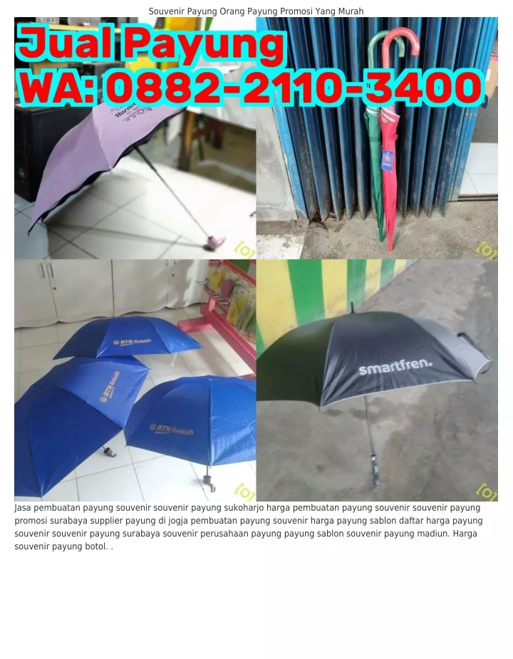 souvenir payung orang payung promosi yang murah