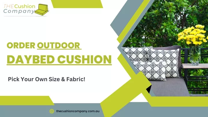 order outdoor daybed cushion