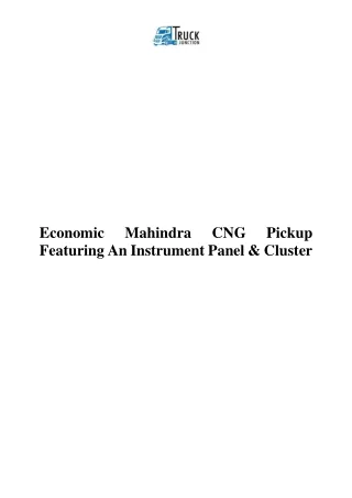 economic featuring an instrument panel cluster