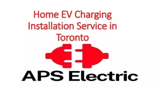 Home EV Charging Installation Service in Toronto