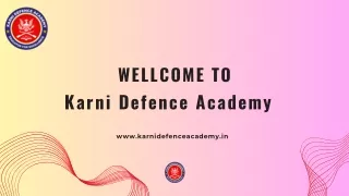 NDA best coaching in Jaipur - Karni Defence Academy