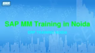 SAP MM Training in Noida