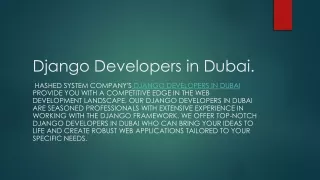 django developers in dubai