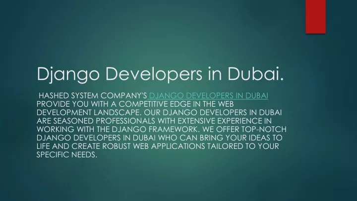 django developers in dubai