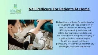 nail pedicure for patients at home