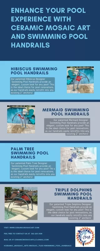 enhance your pool experience with ceramic mosaic