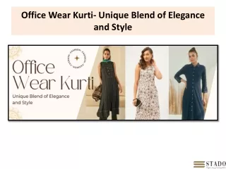 office wear kurti unique blend of elegance and style