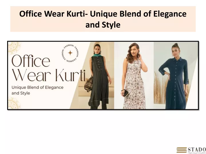 office wear kurti unique blend of elegance and style