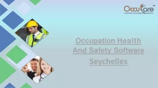 occupation health and safety software seychelles