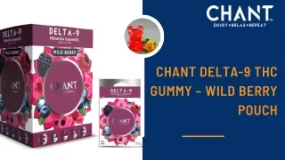 Chant Delta-9 THC Gummy – Wild Berry Pouch