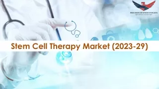 stem cell therapy market 2023 29