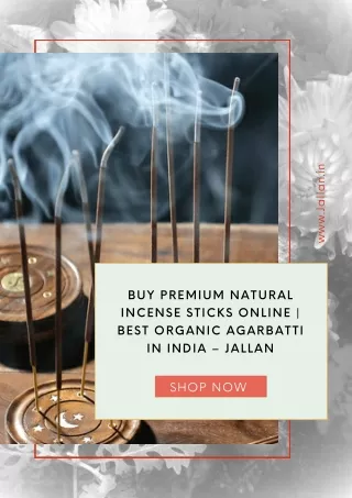 Buy Natural Incense Sticks Online | Best Organic Agarbatti in India – Jallan