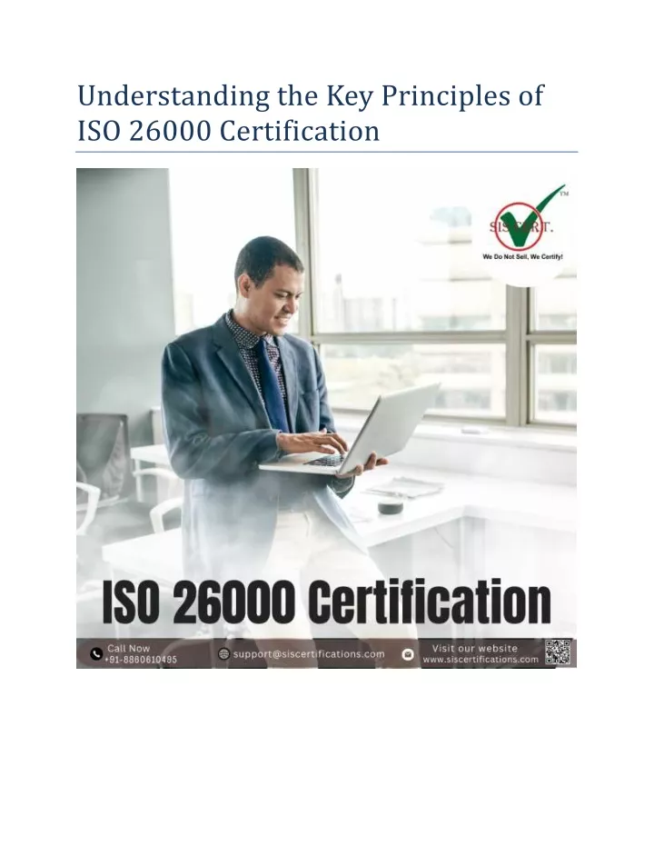 understanding the key principles of iso 26000