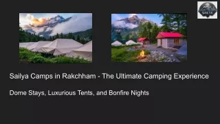 Best Camping Experience in Rakchham