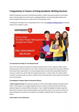 5 arguments in favour of using academic writing