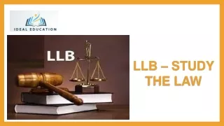 LLB - Study the law