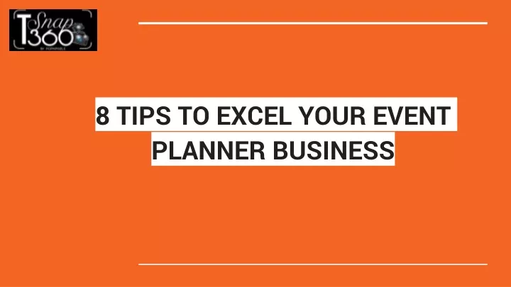 8 tips to excel your event planner business