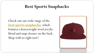 Best Sports Snapbacks
