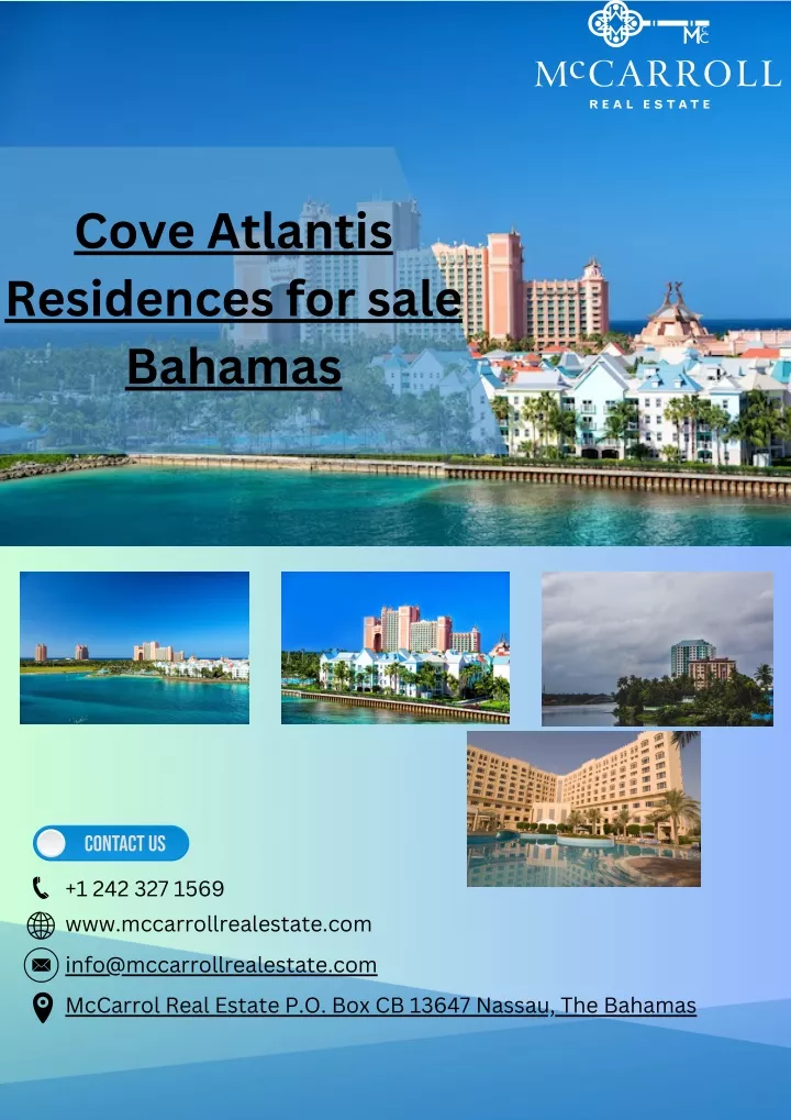 cove atlantis residences for sale bahamas