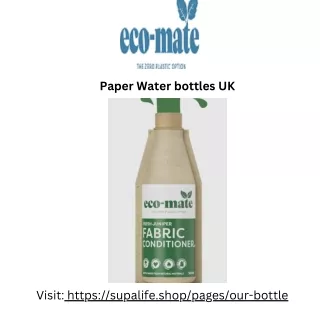 Paper Water Bottles