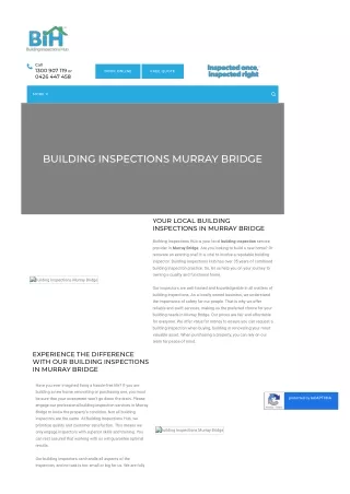 Building Inspections Murray Bridge