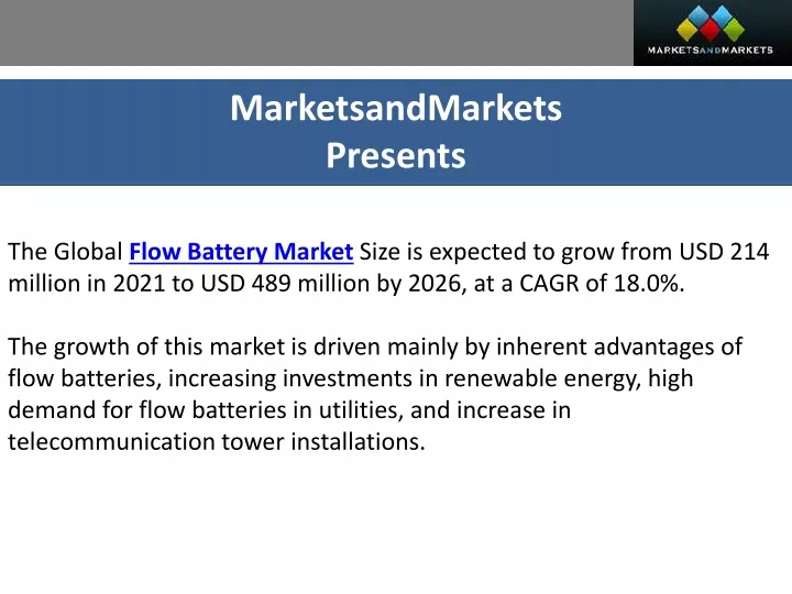 marketsandmarkets presents