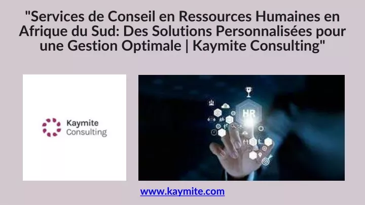 services de conseil en ressources humaines