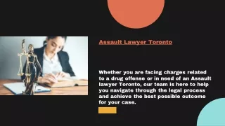 Assault Lawyer Toronto