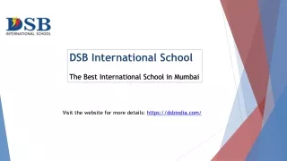DSB India, The Best International Board Schools in Mumbai