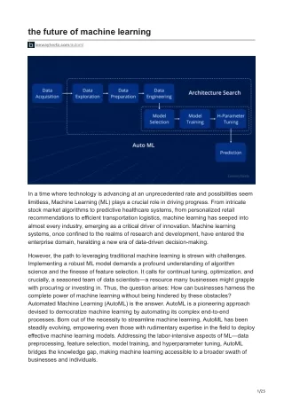 the future of machine learning