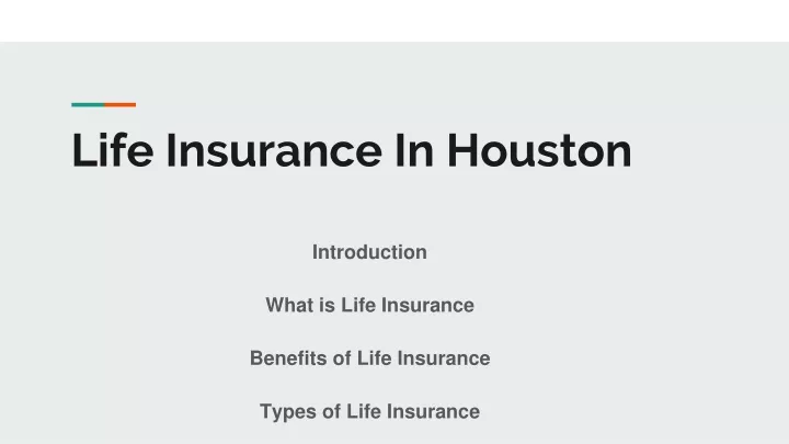 life insurance in houston