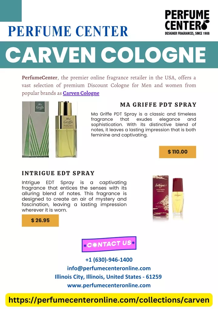 perfume center carven cologne