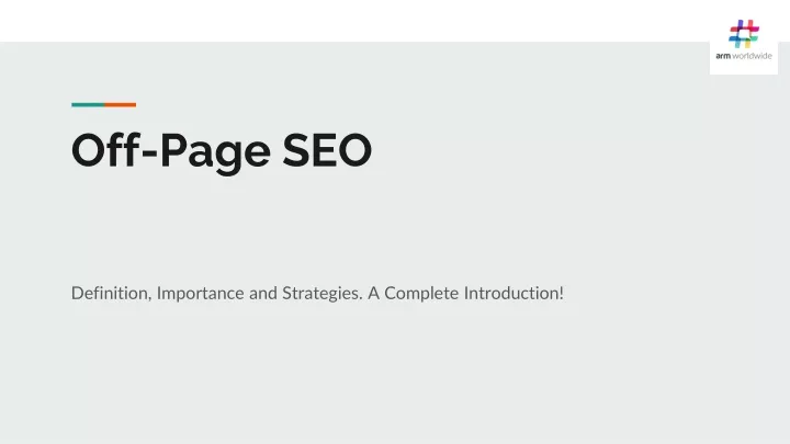 off page seo