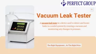 Vacuum leak tester | Perfectgroupindia