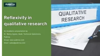 an academic presentation by